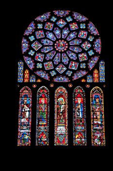 Chartres cathedral stained glass