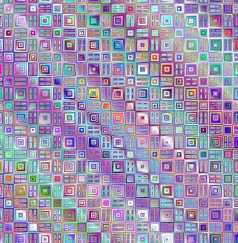 texture of many little cubes in pastel colors