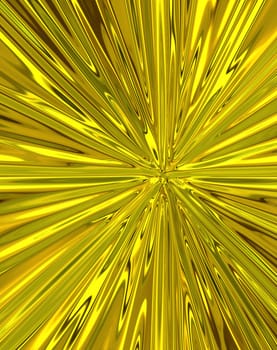 star shaped explosion of shiny gold lines