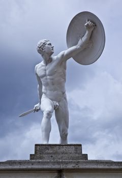 An image of a beautiful statue at Castle Charlottenburg in Berlin