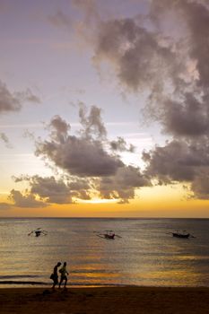 Bali's Tuban Beach, Indonesia.