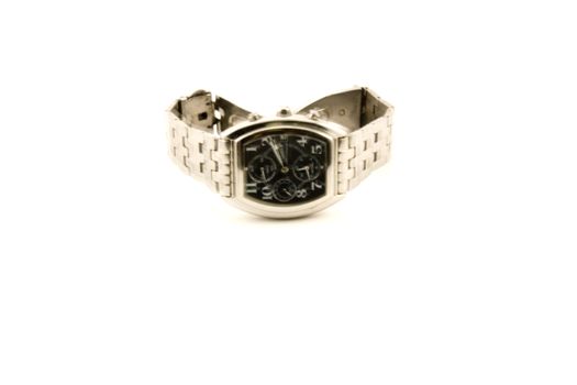 Modern steel wrist watch