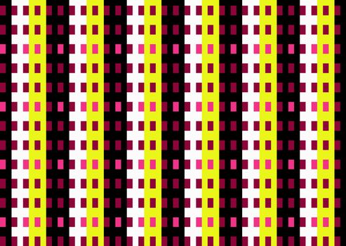 abstracted blocks of apartments in bright colors