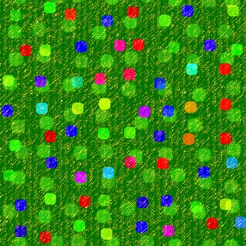 seamless texture of abstracted grass with flowers