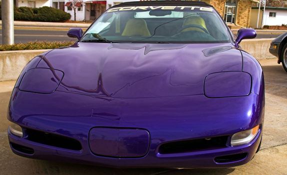 Blue Chevrolet Corvette Pace Car