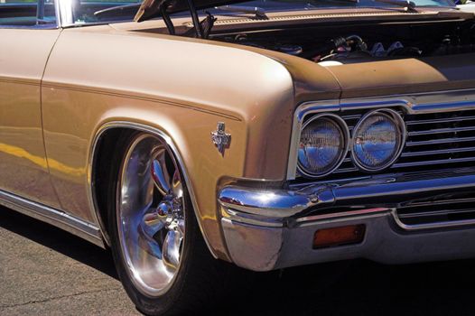 Classic Gold 60s Chevy Impala
