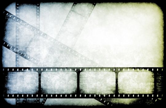 TV Channel Movie Guide on Abstract Background