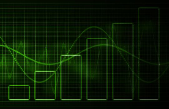 Data Charts Diagram as Art Presentation Abstract