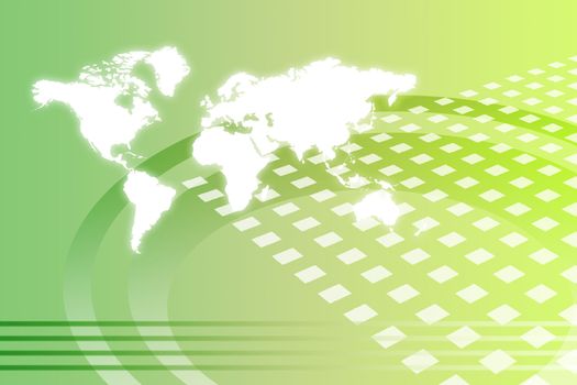 Corporate Worldwide Growth Abstract Background With Map
