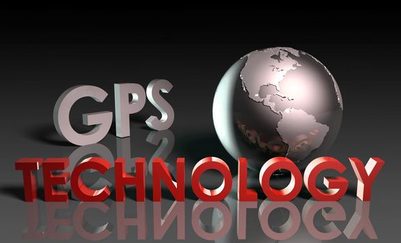 GPS Modern Technology Abstract as a Concept 