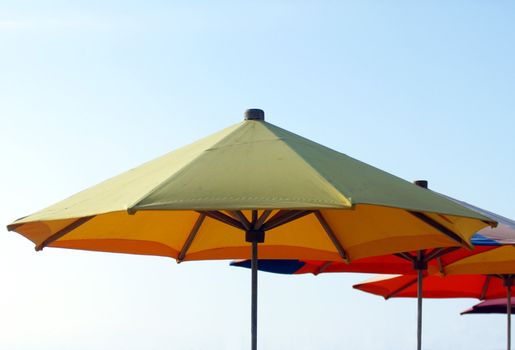 Colorful beach umbrellas