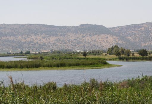 Lake in the North of Israel. Agmon aHula.