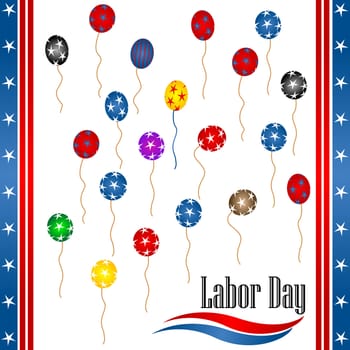 Labor day background illustration