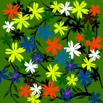 Floral background illustration