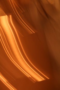 Abstract design background, yellow and orange curves
