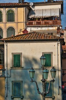 Architecture and Arts Detail of Lucca in Tuscany, Italy