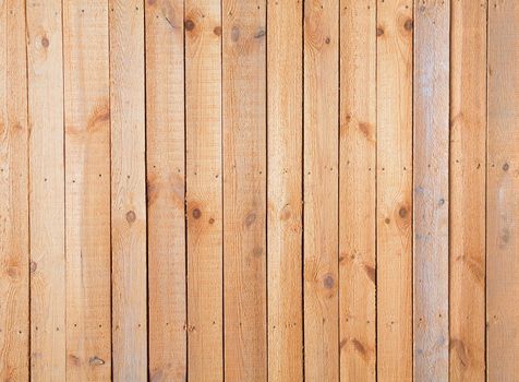 Surface of wall covered a rough wooden plank