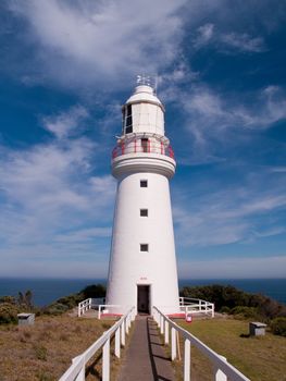 Lighthouse at Cape Otway off the coast of Australia