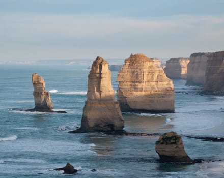 The Twelve Apostles off the coast of Australia
