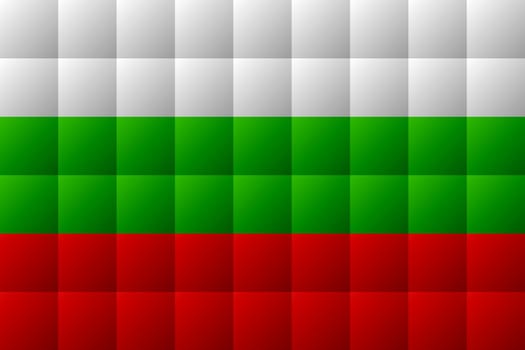 Flag of Bulgaria in white, green and red