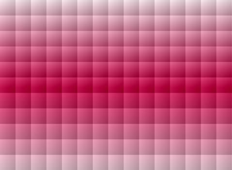 Background of carmine and white quadratic cushions