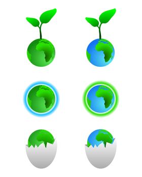 Green earth symbols