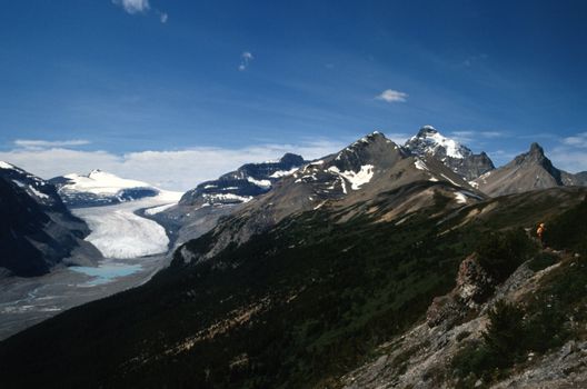 Gletscher in den Rocky Mountains, Kanada