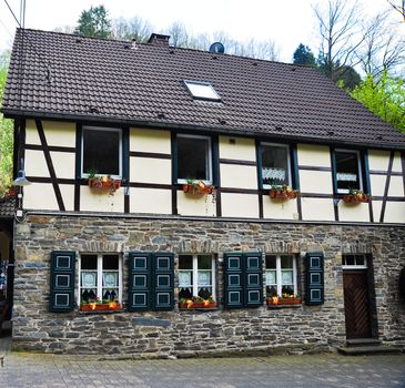 Half-timbered house in Monschau Germany