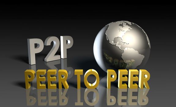 P2P Peer to Peer Technology in 3d