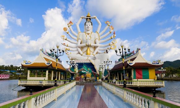 statue of shiva on samui island in thailand