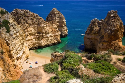Algarve rock - coast in Portugal