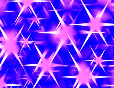 Shining stars on blue background