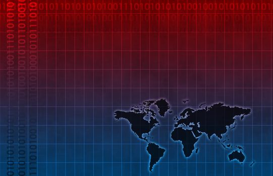 Futuristic Web Cyber Data Grid Color Background