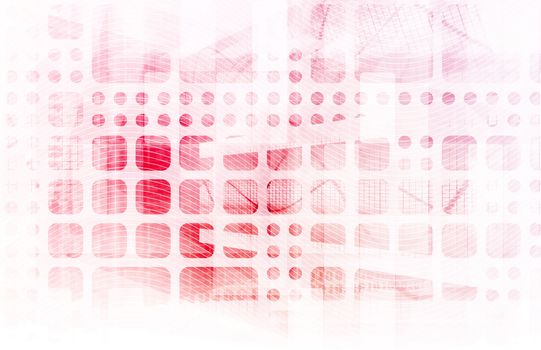 Technology Abstract with Futuristic Lines as Art