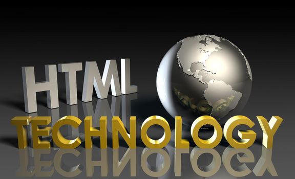 HTML Technology Internet Abstract as a Concept 