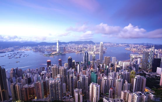 Hong Kong at evening