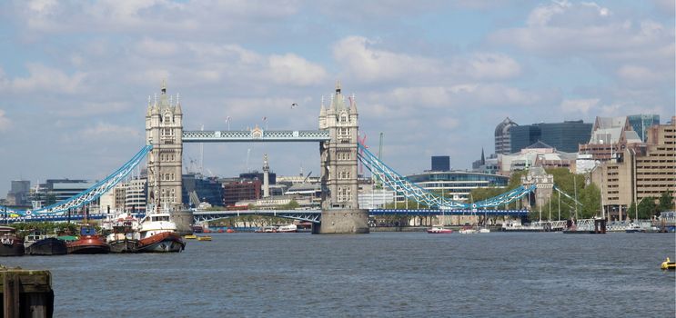 Tower Bridge on River Thames, London, UK