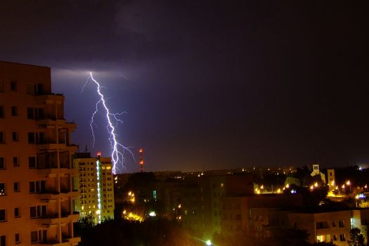 Warsaw at night