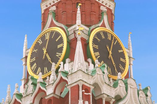 Moscow, Main Watch to Russia, Chimes Spasskaya Towers on RED SQUARE