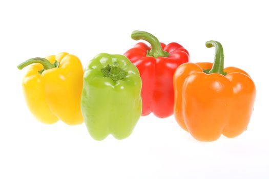 Vegetables, Bulgarian Pepper, Green, Yellow, Orange, Red, Summer