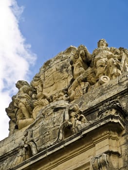 Old sculpture details on Malta palazzo