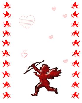 valentines day red cupids illustration