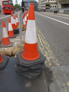 Traffic cone used in street road works