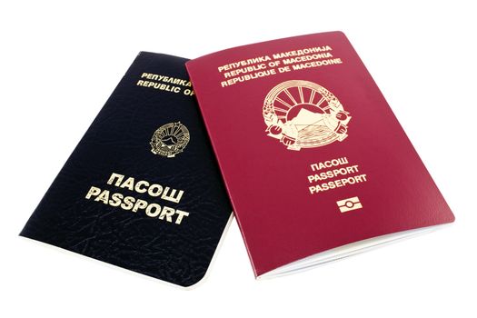 New biometric and old passport of Republic of Macedonia
