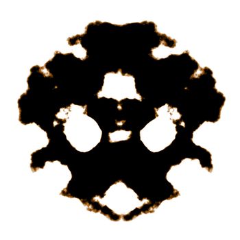 Rorschach Test of an Ink Blot Card