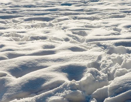 A White background totally full of snow