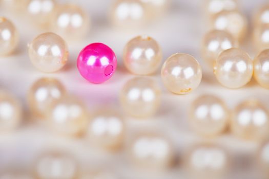 Fake pearl of a different color. Abstract Composition
