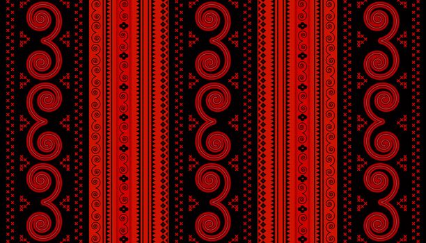 Ornamental design with repeating geometric shapes