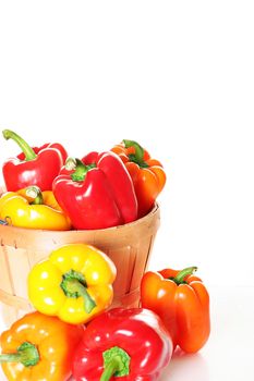 colorful pepper basket vertical