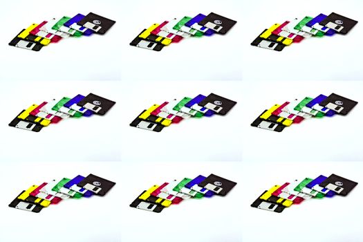 floppy disks mozaik